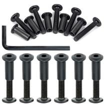 Sortimento de parafusos e porcas PGMJ M6 Black Hex Bolt 40 conjuntos Sortimento de parafusos e porcas PGMJ M6 Black Hex Bolt 40 conjuntos