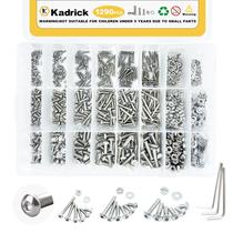 Sortimento de parafusos Kadrick 304 de aço inoxidável M2 M3 M4 (1290 unidades)