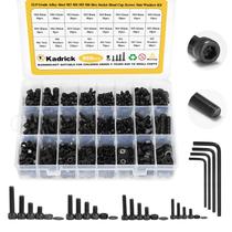Sortimento de parafusos Kadrick 860PCS M6 M5 M4 M3 Grau 12.9 Aço