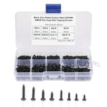 Sortimento de parafusos Thincol Self-Tapping Black Inox Steel