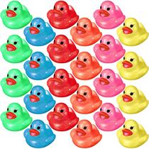 Sortimento de pato de borracha Leitee Glitter, 24 unidades para crianças