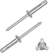 Sortimento de rebites triplos, 150 unidades de prata para barco de caiaque Sortimento de rebites triplos, 150 unidades de prata para barco de caiaque