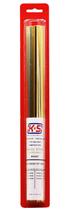 Sortimento de tiras de latão K&S Precision Metals 3407-12, várias espessuras e larguras, 12" de comprimento faça você mesmo, joias, construção de modelos, metalurgia, fabricado nos EUA