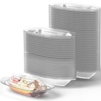 Sorvete Banana Split Boats Avant Grub - 250 Unidades com Tampas (350ml)