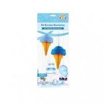 Sorvete Pompo Decorativo Festa Aniversario Eventos Azul Sorvete Pompo Decorativo Festa Aniversario Eventos Azul