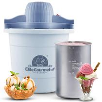 Sorveteira elétrica Elite Gourmet EIM350 4L Periwinkle Sorveteira elétrica Elite Gourmet EIM350 4L Periwinkle