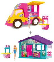 Sorveteria da Judy carro Food Truck + Doceria da Judy Kit - Samba Toys