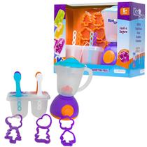 Sorveteria Infantil De Picolés Kids Chef Com Liquidificador Acessórios Para Meninas E Meninos Multikids