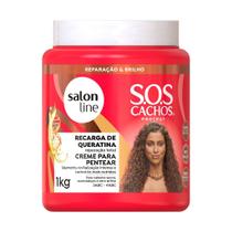 SOS Cachos Recarga de Queratina - Creme para Pentear Reparação Absoluta - Salon Line 1kg