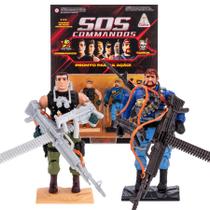 SOS Comandos Gulliver Pack com 2 Bonecos Articulados + Armas SOS Comandos Gulliver Pack com 2 Bonecos Articulados + Armas