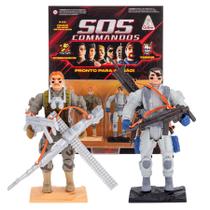 SOS Comandos Gulliver Pack com 2 Bonecos Articulados + Armas SOS Comandos Gulliver Pack com 2 Bonecos Articulados + Armas