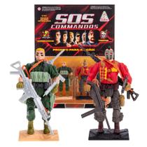 SOS Comandos Gulliver Pack com 2 Bonecos Articulados + Armas SOS Comandos Gulliver Pack com 2 Bonecos Articulados + Armas