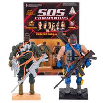 SOS Comandos Gulliver Pack com 2 Bonecos Articulados + Armas SOS Comandos Gulliver Pack com 2 Bonecos Articulados + Armas