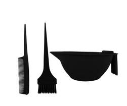 SOS Kit Básico para Química Tintura com Pincel + Cumbuca + Pente
