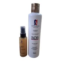 Sos Leave-in 300 Ml + Reparador De Pontas Ouro Parfum 60 Ml
