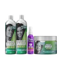 Soul Power Babosa Sh 315ml + Cond 315ml + Masc 400ml + Text Óleo 100ml