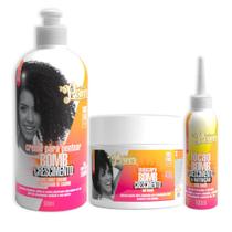 Soul Power Bomb Crescimento Masc 400ml + Cpp 500ml + Loção 100ml