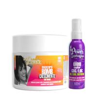 Soul Power Bomb Crescimento Masc 400ml + Text Óleo 100ml