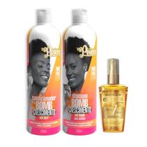 Soul Power Bomb Crescimento Sh 315ml + Cond 315ml + BC Óleo 40ml