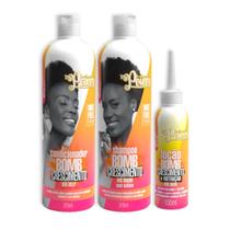 Soul Power Bomb Crescimento Sh 315ml + Cond 315ml + Loção 100ml