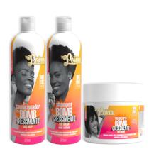 Soul Power Bomb Crescimento Sh 315ml + Cond 315ml + Masc 400ml