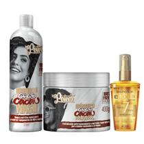 Soul Power Coco e Cacau Sh 315ml + Masc 400ml + BC Óleo 40ml Soul Power Coco e Cacau Sh 315ml + Masc 400ml + BC Óleo 40ml