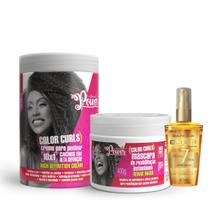 Soul Power Color Curls Masc 400ml + Cpp 800ml + BC Óleo 40ml