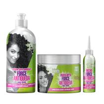Soul Power Force Hair Antiqueda Masc 400ml + Cpp 500ml + Loção 100ml