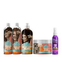 Soul Power Soulshine Sh 315ml + Cond 315ml + Masc 400ml + Cpp 500ml + Text Óleo 100ml