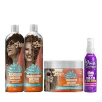 Soul Power Soulshine Sh 315ml + Cond 315ml + Masc 400ml + Text Óleo 100ml