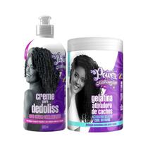 Soul Power Texturizações Curl High Dedoliss 500ml + Gelatina Ativadora 800ml Soul Power Texturizações Curl High Dedoliss 500ml + Gelatina Ativadora 800ml