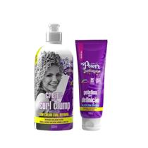 Soul Power Texturizações Curl Low Clump 500ml + Gelatina Definição 280ml