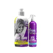 Soul Power Texturizações Curl Low Clump 500ml + Spray Hidra 315ml