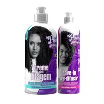 Soul Power Texturizações Curl Medium Fitagem 500ml + Leave-in 315ml Soul Power Texturizações Curl Medium Fitagem 500ml + Leave-in 315ml