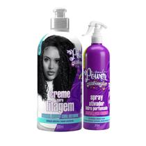 Soul Power Texturizações Curl Medium Fitagem 500ml + Spray Hidra 315ml