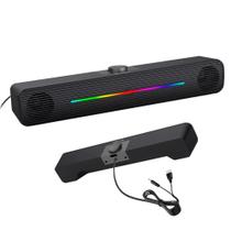 Soundbar Gamer C3tech Sb-50bk 2.0 6w Rms, Led Rgb, Usb E P2 Preto Usb 6w Soundbar Gamer C3tech Sb-50bk 2.0 6w Rms, Led Rgb, Usb E P2 Preto Usb 6w