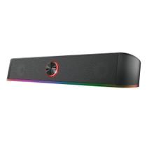 Soundbar Gamer GXTrust 619 Thorne, LED RGB, 2 Canais Stereo, 12W, 3.5mm, USB, Preto - 24007