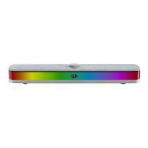 Soundbar Gamer Redragon Neo, RGB, USB-C, Bluetooth, 10W RMS, com Controle de Volume e Revestimento Premium em Tecido, Cinza