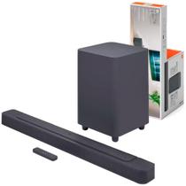 Soundbar JBL Bar 500 com Subwoofer 5.1 Surround 3D Multibeam Dolby Atmos Wi-Fi HDMI ARC Bivolt