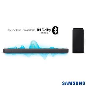 Soundbar Samsung HW-Q800B Wireless Dolby Atmos e Acoustic Beam 5.1.2 Canais, Sub sem Fio 360W Soundbar Samsung HW-Q800B Wireless Dolby Atmos e Acoustic Beam 5.1.2 Canais, Sub sem Fio 360W