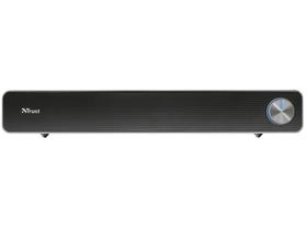 Soundbar Trust Arys, Iluminação LED, Design Compacto, 12W, 3.5mm, USB, Preto - 22946