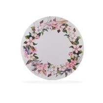 Souplast Com Capa em Tecido Guirlanda Flores Rosa e Base MDF 35 Cm