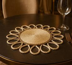 Souplast de sisal com detalhes em rami