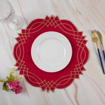 Souplast Jogo Americano Flocos 40x40cm Avulso - Vermelho