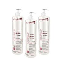 Soupleliss Kit SPA Curly Condicionador+Shampoo+Ativador de Cachos 3x1L