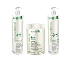 Soupleliss Kit SPA Equilibrium Shampoo+Condicionador 2x1L + Máscara 1kg