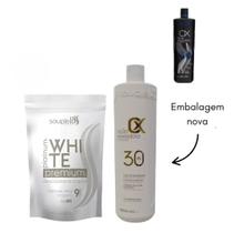 SoupleLiss OX 30 Vol 900ML + Pó descolorante white 500gr SoupleLiss OX 30 Vol 900ML + Pó descolorante white 500gr