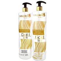 Soupleliss Realinhamento Térmico Gold Liss Escova 2X1L Soupleliss Realinhamento Térmico Gold Liss Escova 2X1L