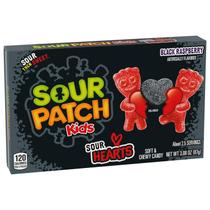 Sour Patch Kids Hearts Black Balas Sabor Framboesa Azeda - 87g