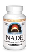 Source Naturals NADH 20mg Suplemento para Aumentar la Energía 20 Pastillas